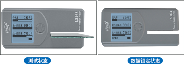 LS163太陽膜測試儀數(shù)據(jù)鎖定功能展示 LS163太陽膜測試儀數(shù)據(jù)鎖定功能展示