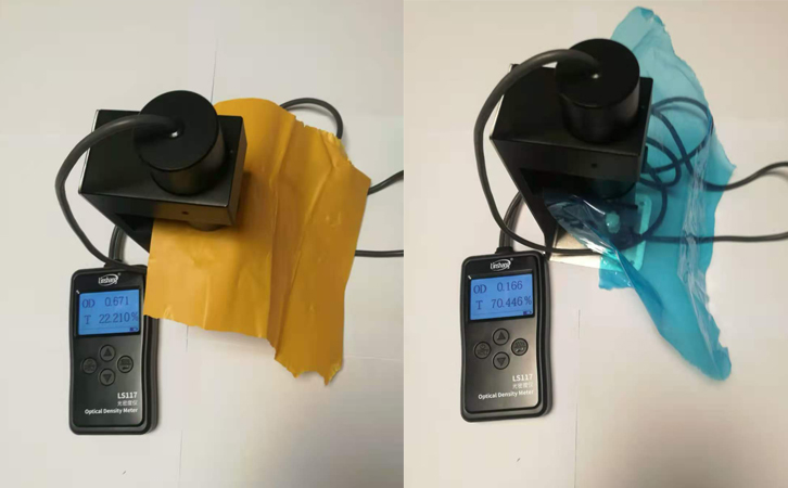 透光率測試儀實測PET保護膜 透光率測試儀實測PET保護膜